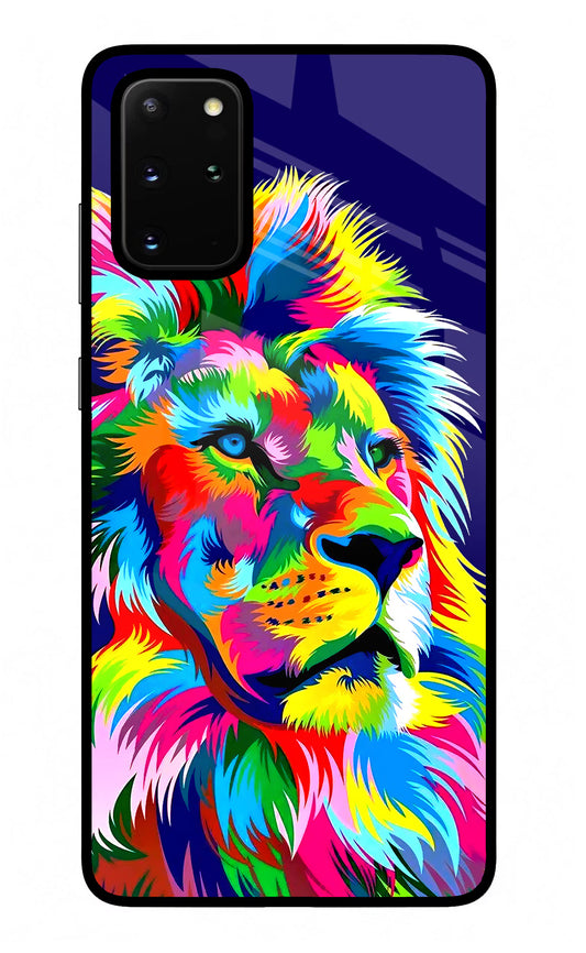 Vector Art Lion Samsung S20 Plus Glass Case