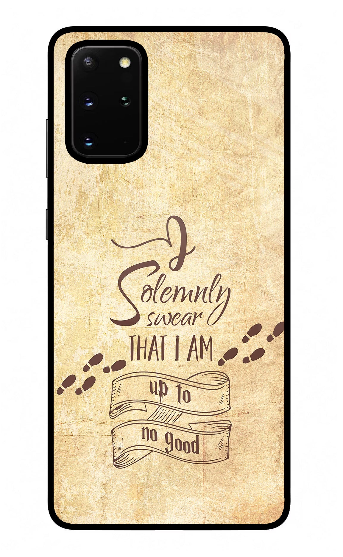 I Solemnly swear that i up to no good Samsung S20 Plus Glass Case Back Cover by Casekaro