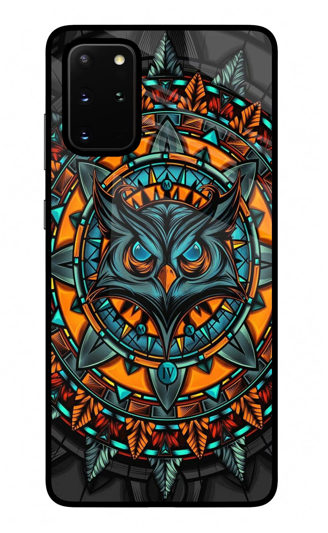 Angry Owl Art Samsung S20 Plus Glass Case