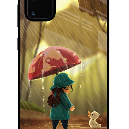 Rainy Day Samsung S20 Plus Glass Case Back Cover by Casekaro