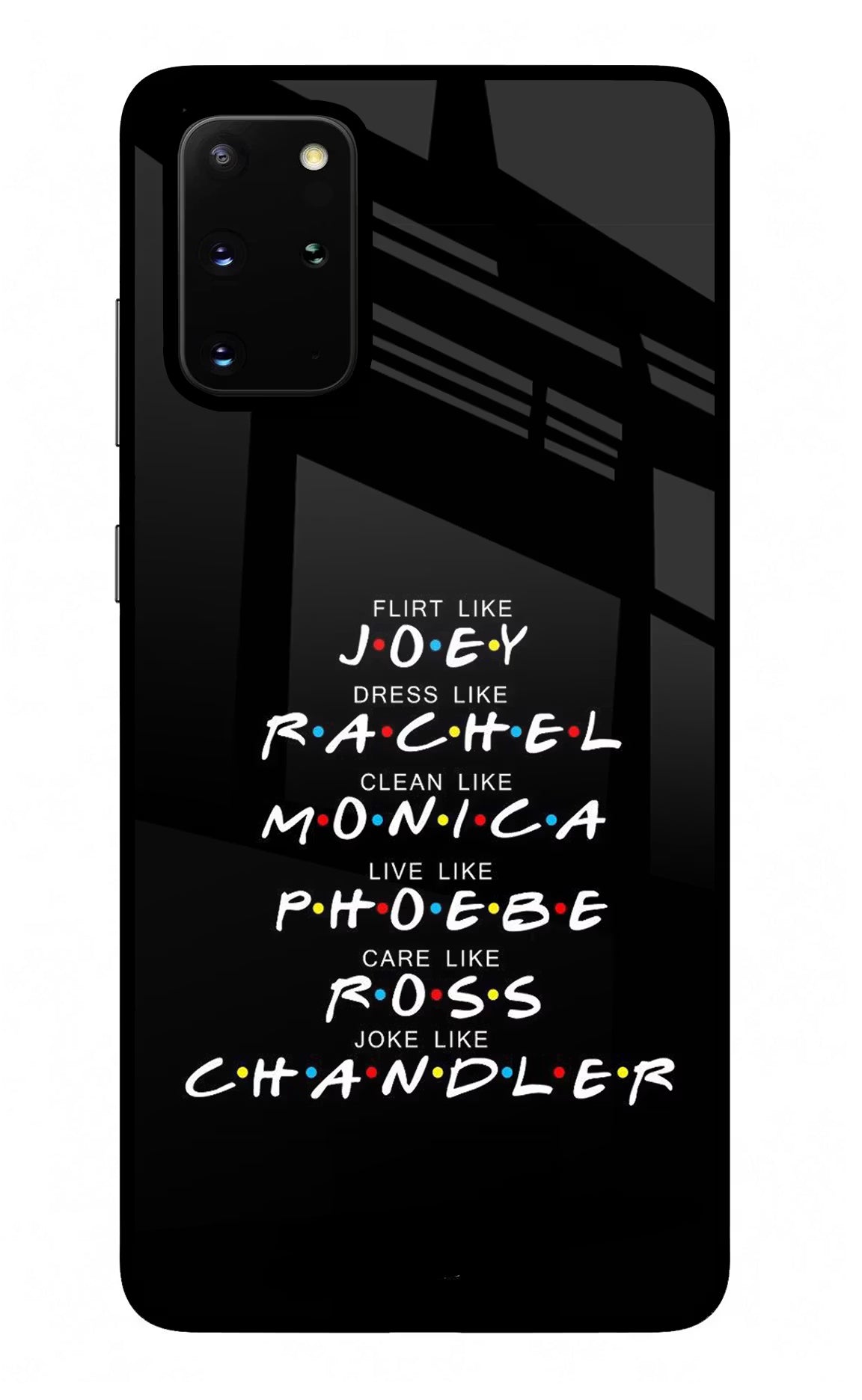 FRIENDS Character Samsung S20 Plus Glass Case Back Cover by Casekaro