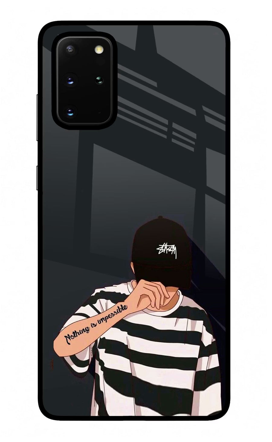 Aesthetic Boy Samsung S20 Plus Back Cover, Glass case