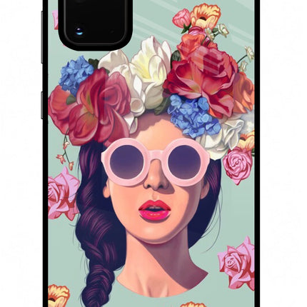 Pretty Girl Samsung S20 Plus Glass Case Back Cover by Casekaro