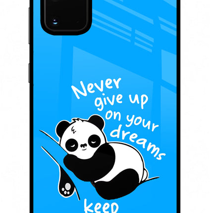 Keep Sleeping Samsung S20 Plus Glass Case Back Cover by Casekaro