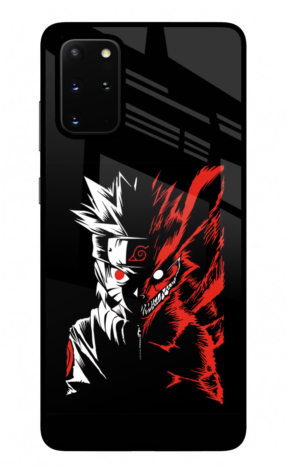 Naruto Two Face Samsung S20 Plus Glass Case Back Cover by Casekaro