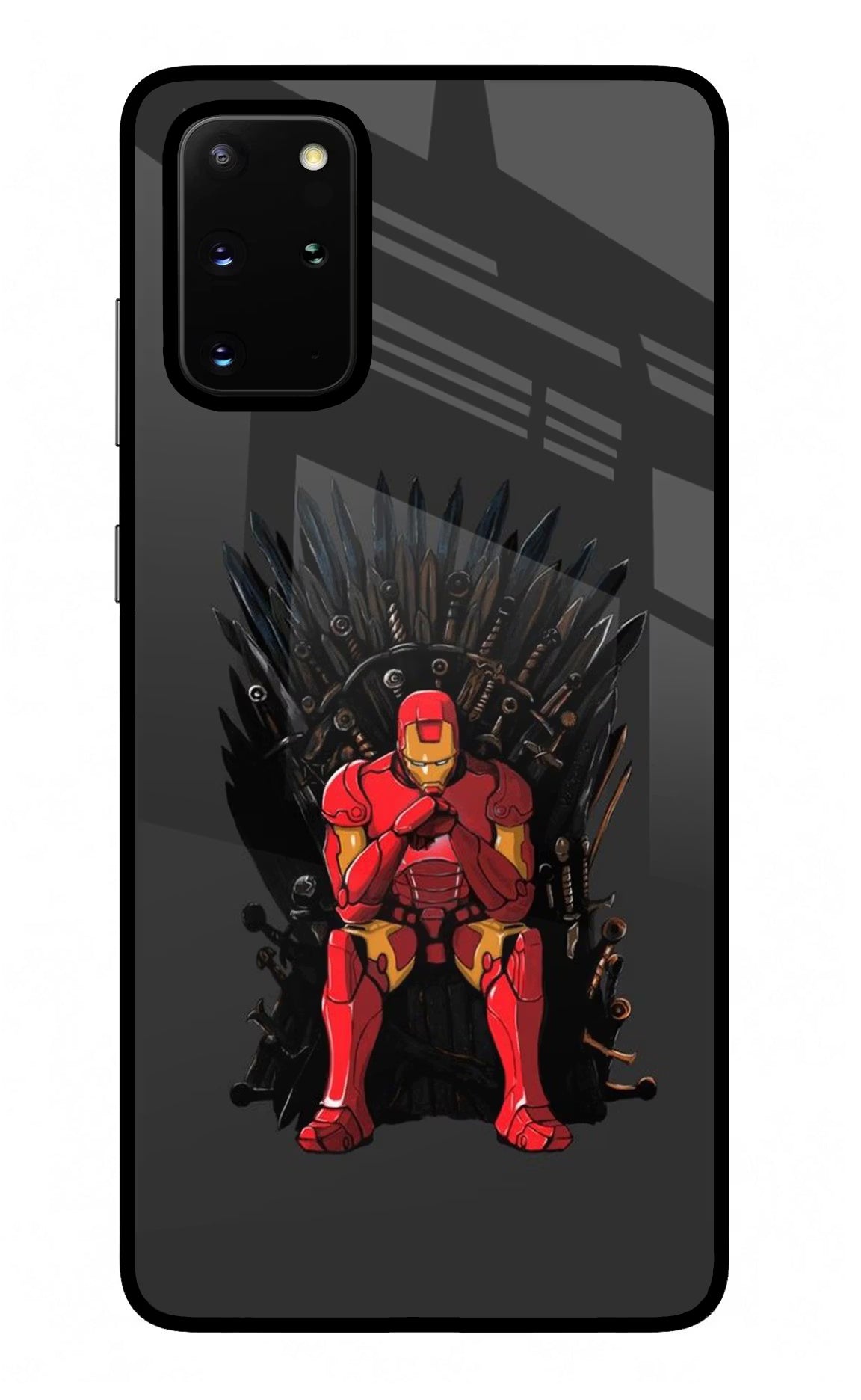 Ironman Throne Samsung S20 Plus Glass Case Back Cover by Casekaro