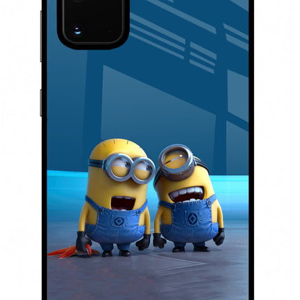 Minion Laughing Samsung S20 Plus Glass Case