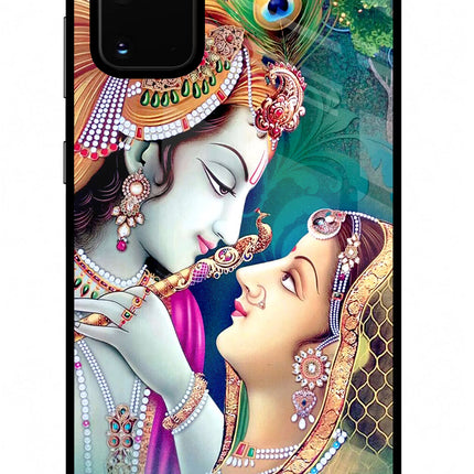 Lord Radha Krishna Samsung S20 Plus Glass Case Back Cover by Casekaro