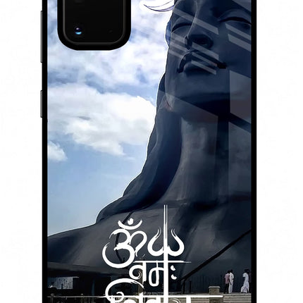 Om Namah Shivay Samsung S20 Plus Glass Case Back Cover by Casekaro