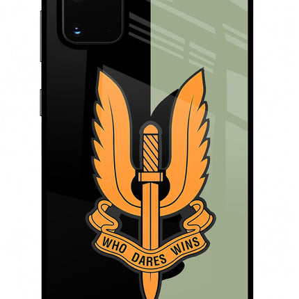 Balidan Logo Samsung S20 Plus Glass Case Back Cover by Casekaro