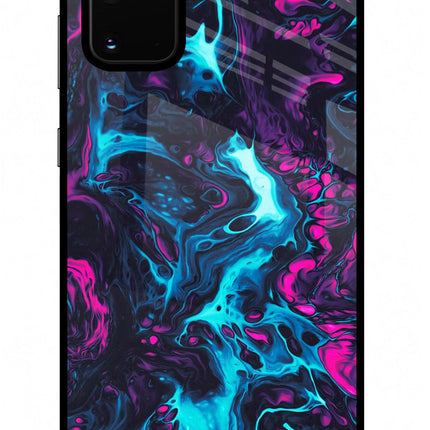 Abstract Samsung S20 Plus Glass Case Back Cover by Casekaro