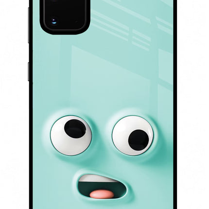 Funny Cartoon Samsung S20 Plus Glass Case Back Cover by Casekaro