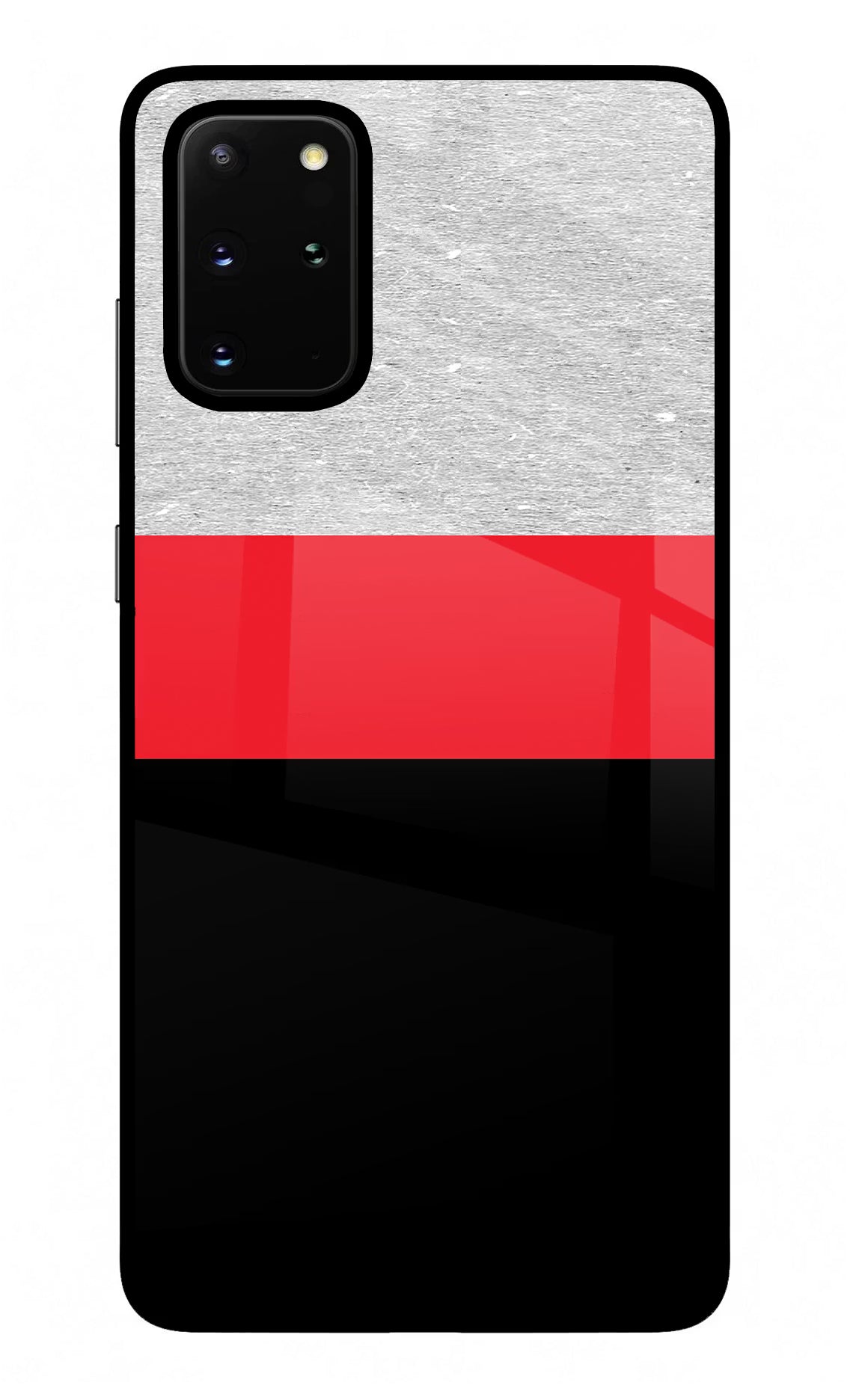 Tri Color Pattern Samsung S20 Plus Glass Case