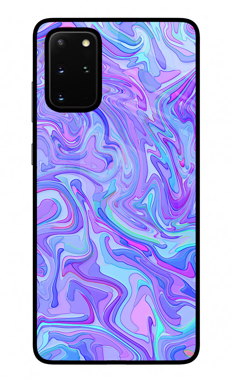 Glitter Samsung S20 Plus Back Cover, Glass case