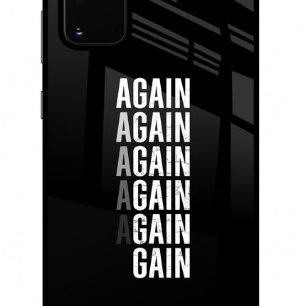 Again Again Gain Samsung S20 Plus Glass Case