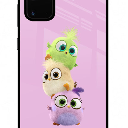Cute Little Birds Samsung S20 Plus Glass Case Back Cover by Casekaro