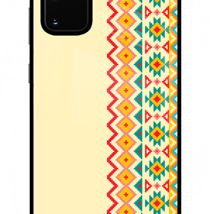 Ethnic Seamless Samsung S20 Plus Glass Case Back Cover by Casekaro