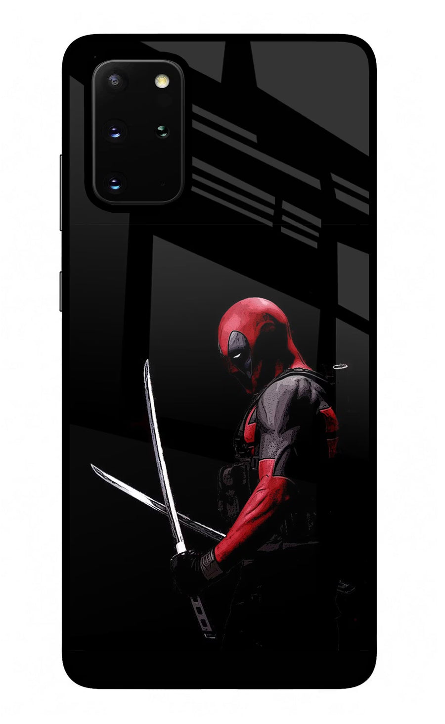 Deadpool Samsung S20 Plus Back Cover, Glass case
