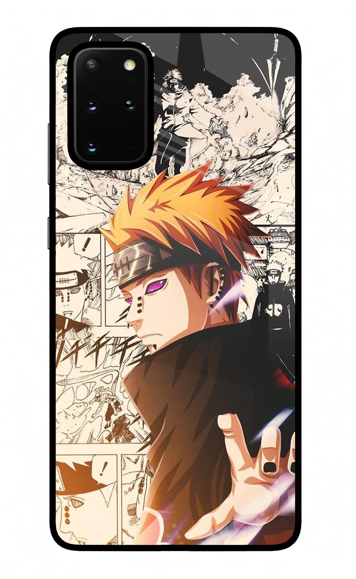 Pain Anime Samsung S20 Plus Glass Case Back Cover by Casekaro