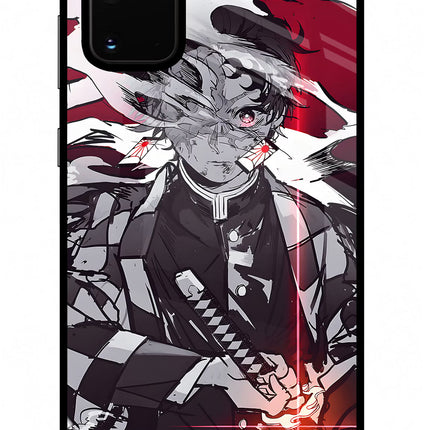 Demon Slayer Samsung S20 Plus Glass Case Back Cover by Casekaro