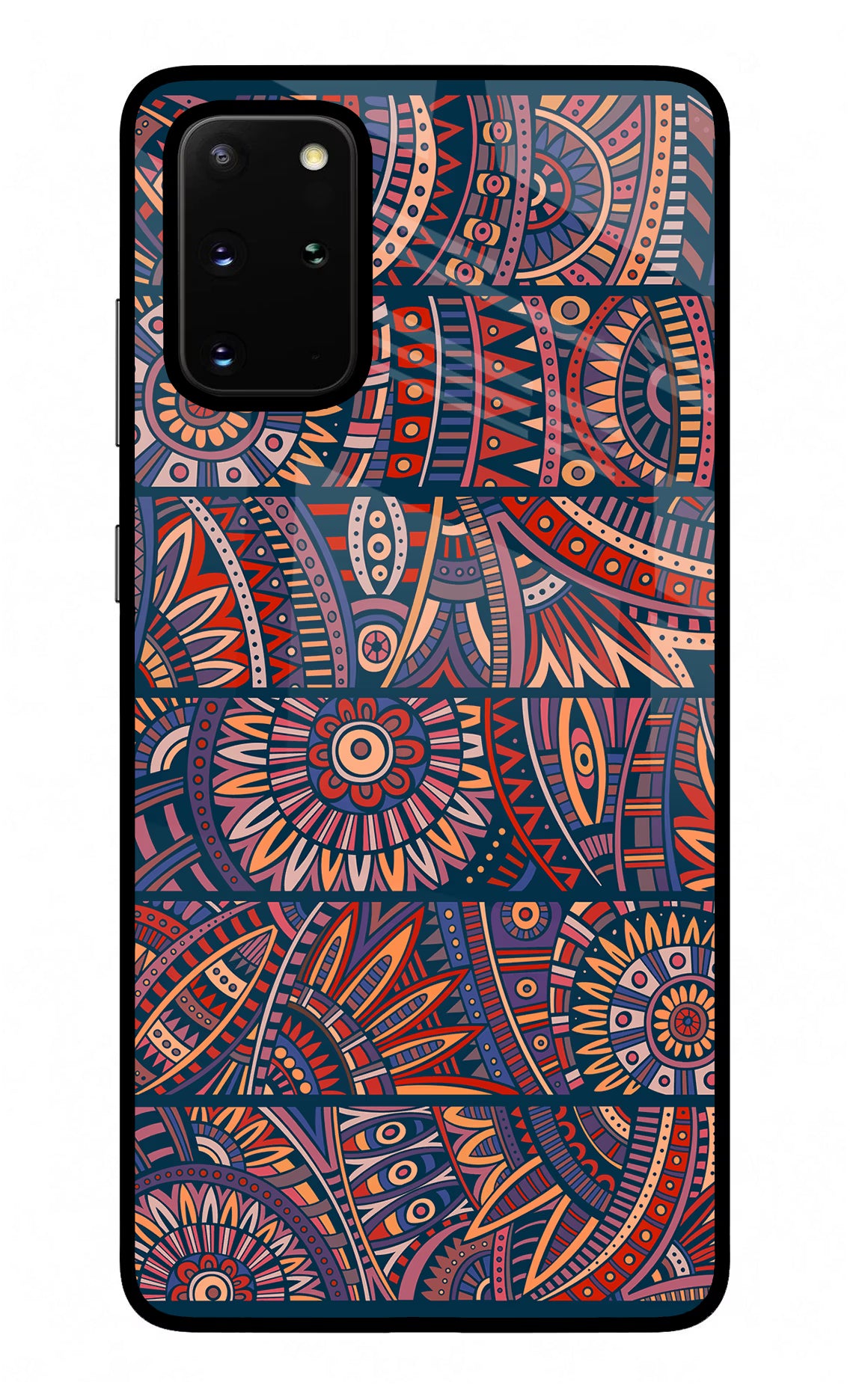 African Culture Design Samsung S20 Plus Glass Case Back Cover by Casekaro
