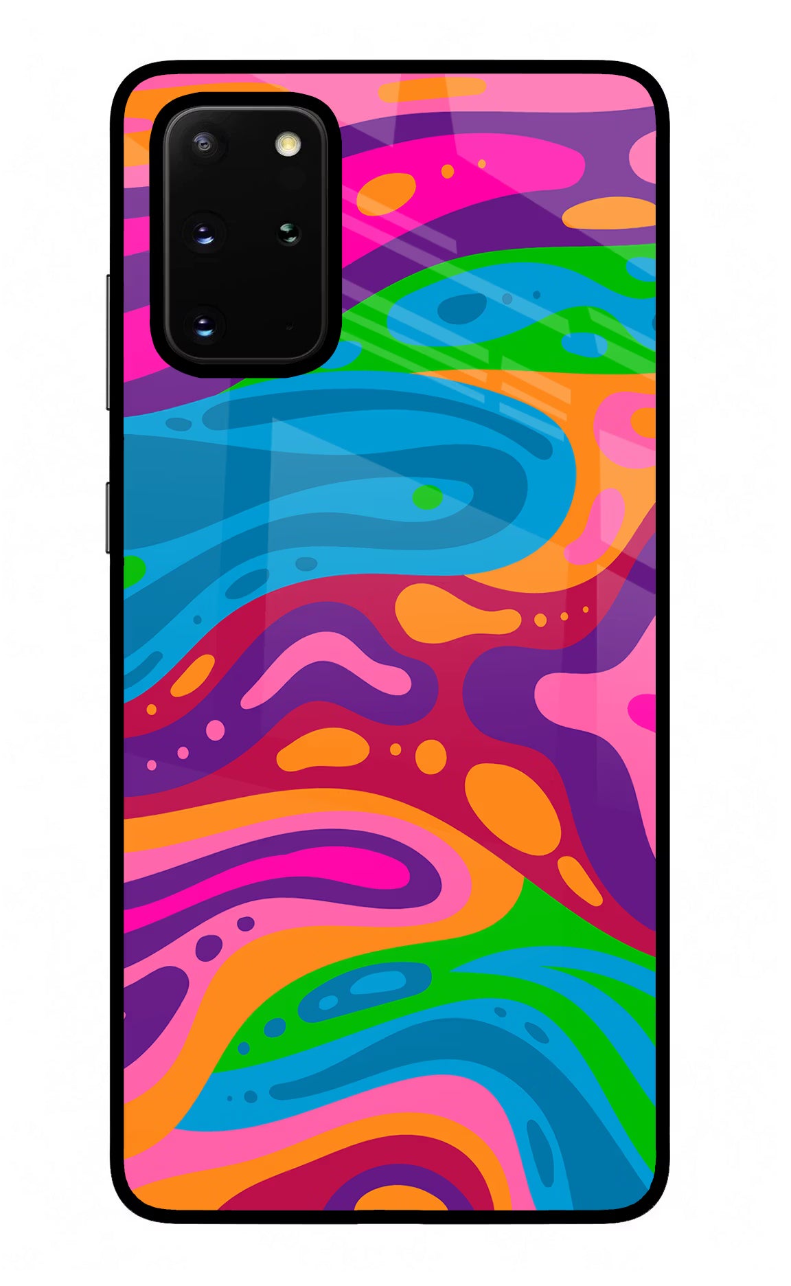 Trippy Pattern Samsung S20 Plus Glass Case