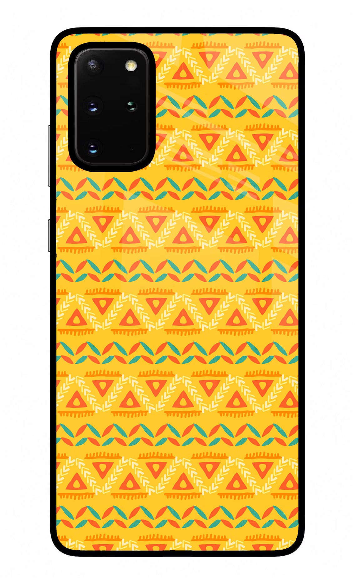 Tribal Pattern Samsung S20 Plus Glass Case Back Cover by Casekaro