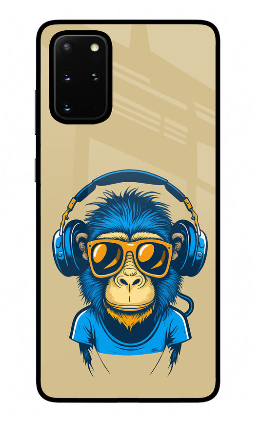 Monkey Headphone Samsung S20 Plus Glass Case
