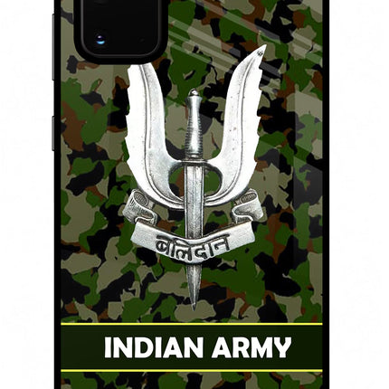 Balidan Indian Logo Samsung S20 Plus Glass Case Back Cover by Casekaro