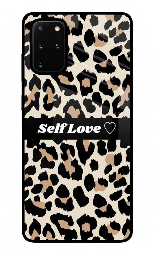Leopard Print Self Love Samsung S20 Plus Glass Case