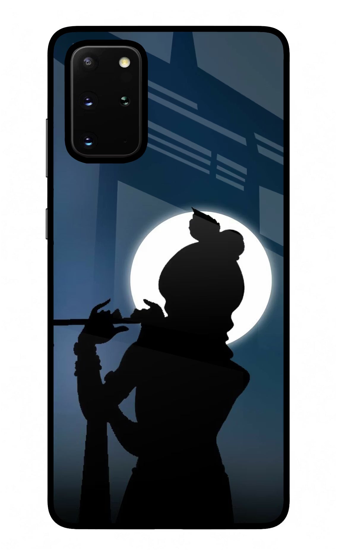 Shri Krishna Silhouette Samsung S20 Plus Glass Case