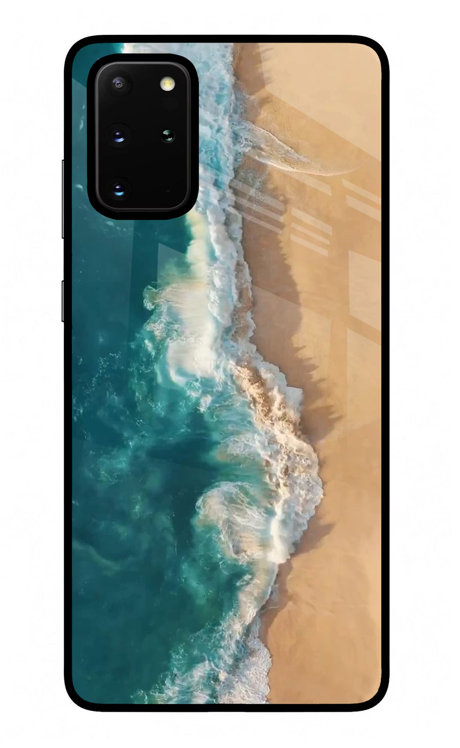 Ocean Beach Samsung S20 Plus Back Cover, Glass case