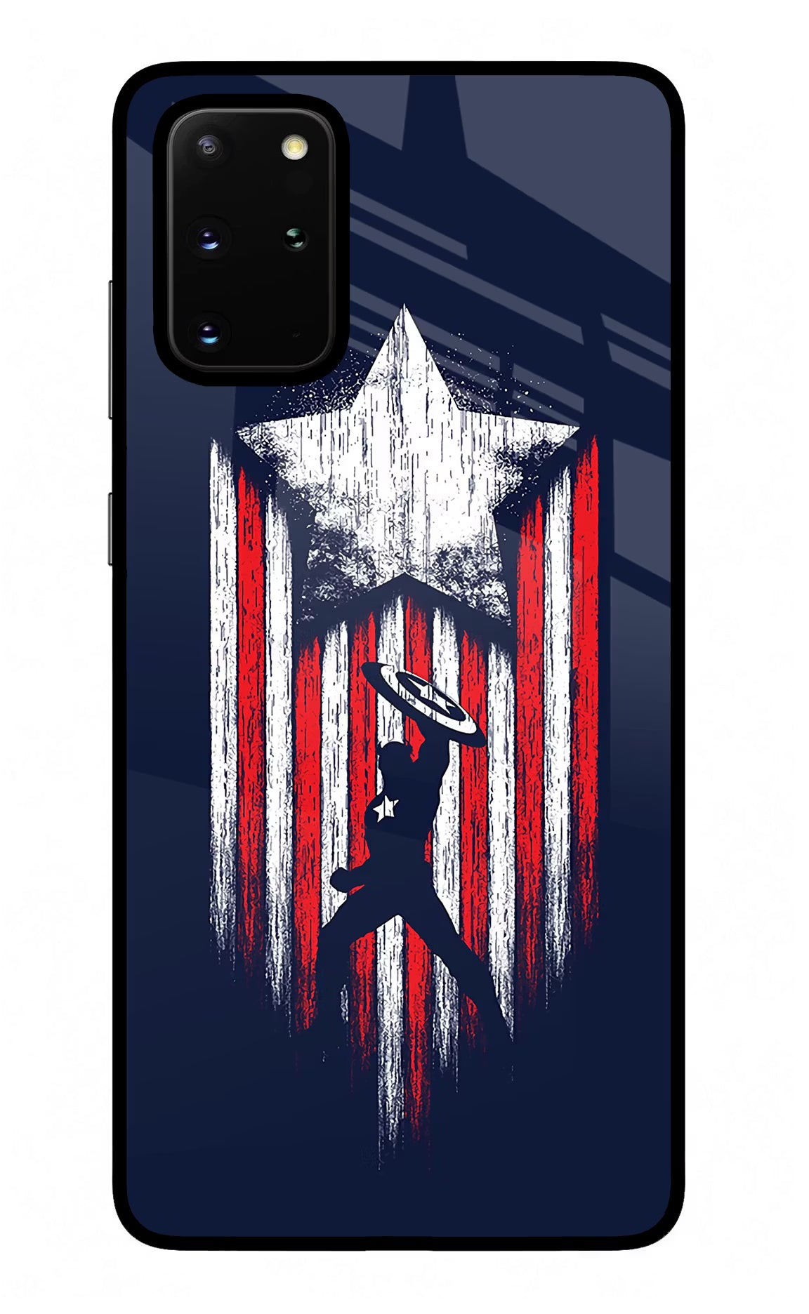 Captain America Marvel Art Samsung S20 Plus Glass Case