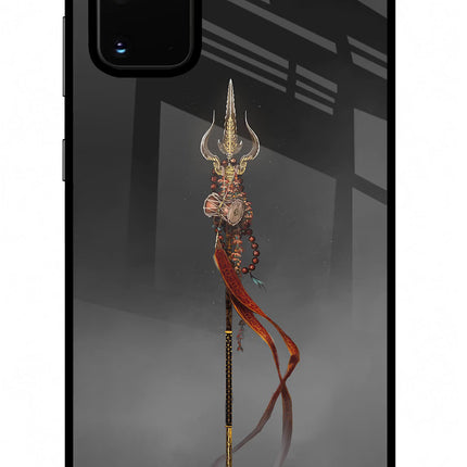 Shiv Trishul Samsung S20 Plus Glass Case Back Cover by Casekaro