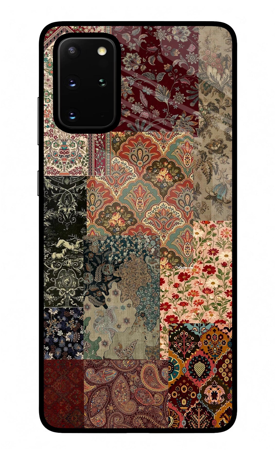 Desi Print Samsung S20 Plus Glass Case Back Cover by Casekaro