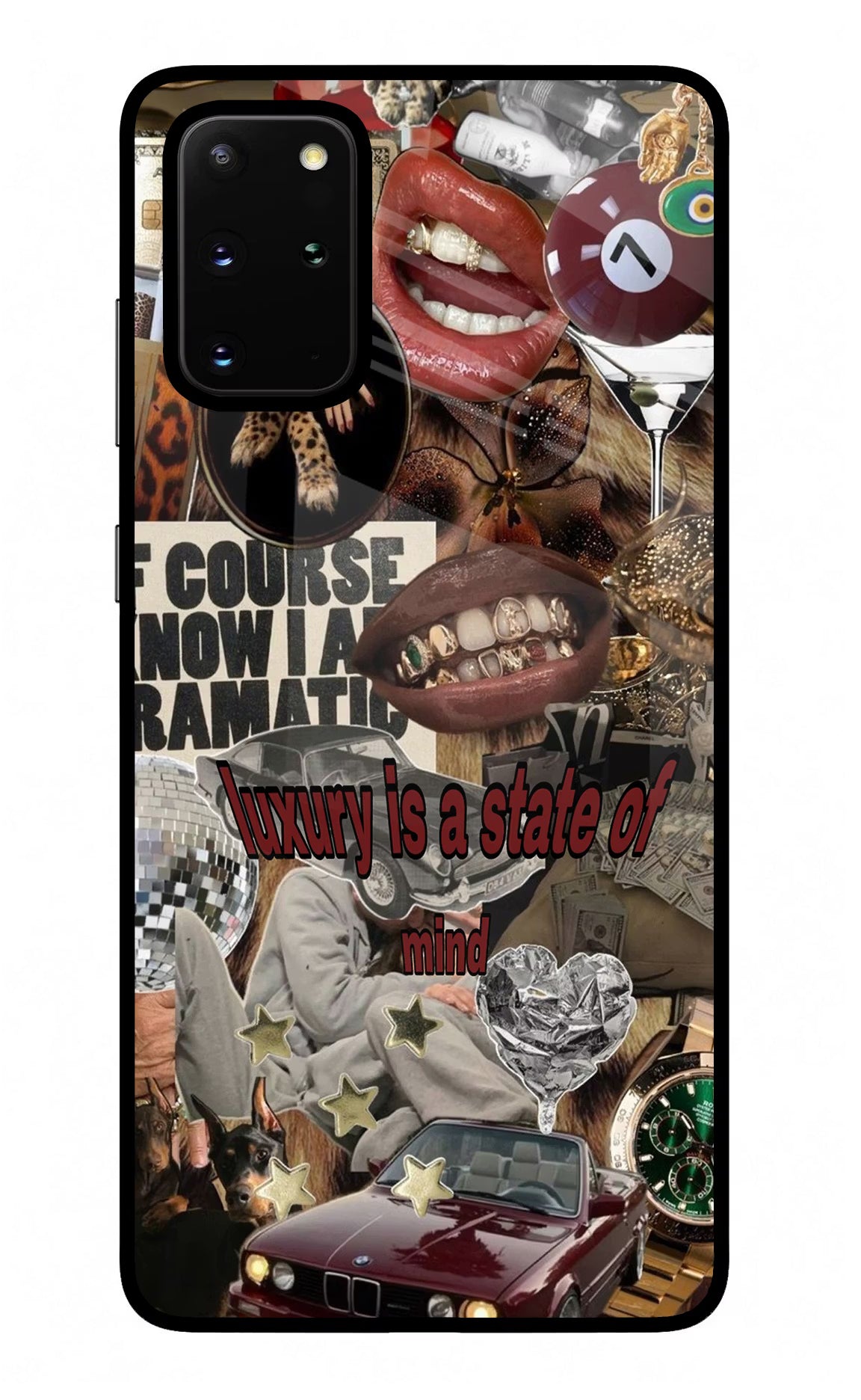 Luxury Samsung S20 Plus Glass Case Back Cover by Casekaro