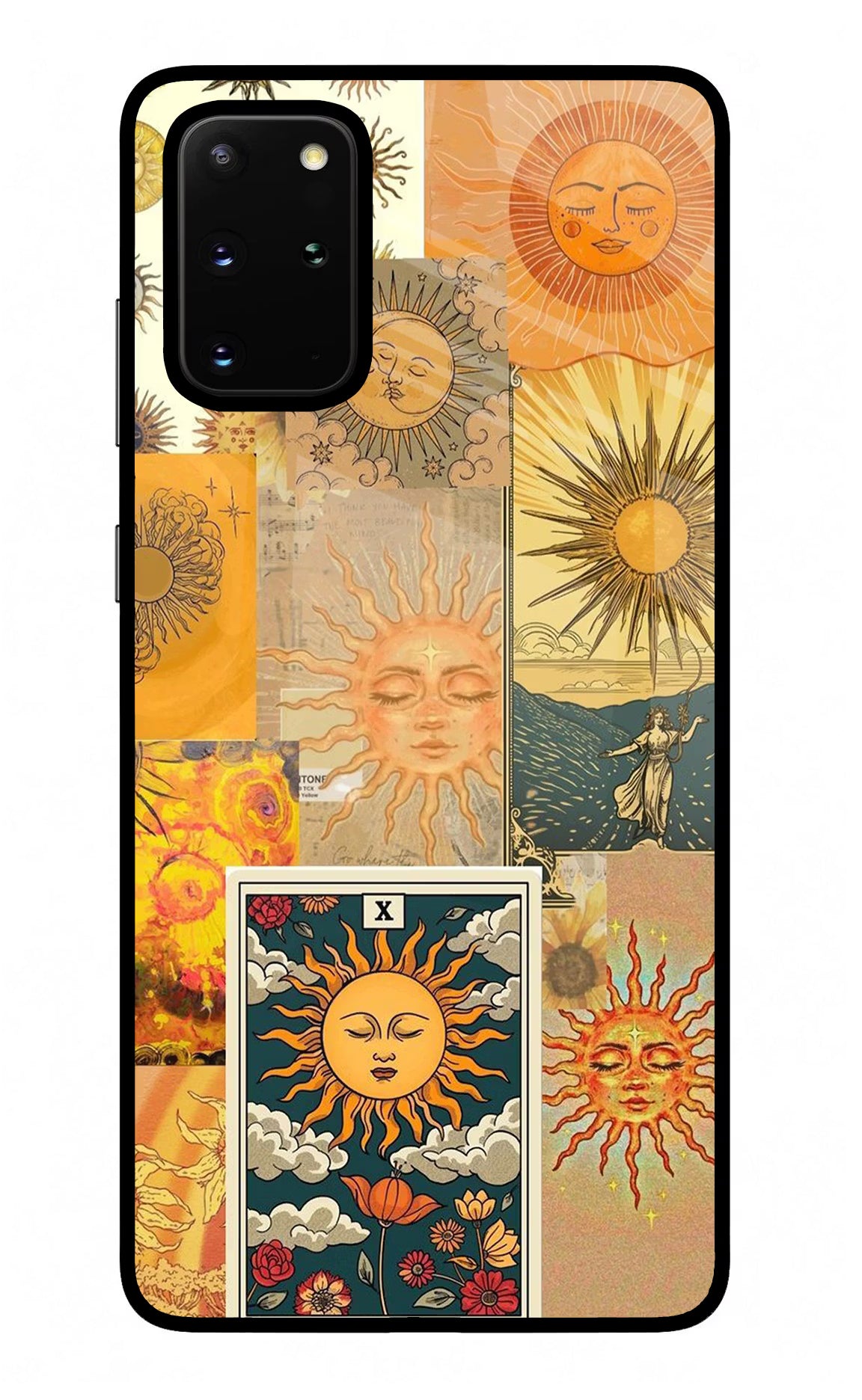 Sun Samsung S20 Plus Glass Case Back Cover by Casekaro