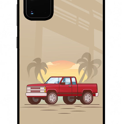 Desert Classic Drive Samsung S20 Plus Glass Case Back Cover by Casekaro