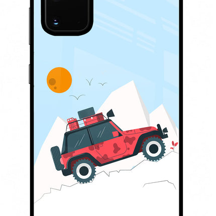 Mountain Trail Beast Samsung S20 Plus Glass Case Back Cover by Casekaro