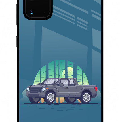 Retro Garage Vibe Samsung S20 Plus Glass Case Back Cover by Casekaro