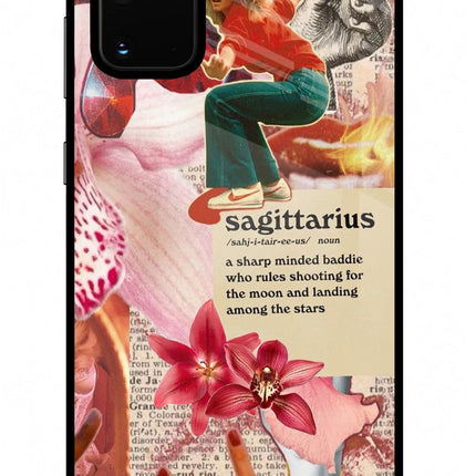 Sagittarius Zodiac Samsung S20 Plus Glass Case Back Cover by Casekaro