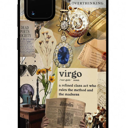 Virgo Zodiac Samsung S20 Plus Glass Case Back Cover by Casekaro