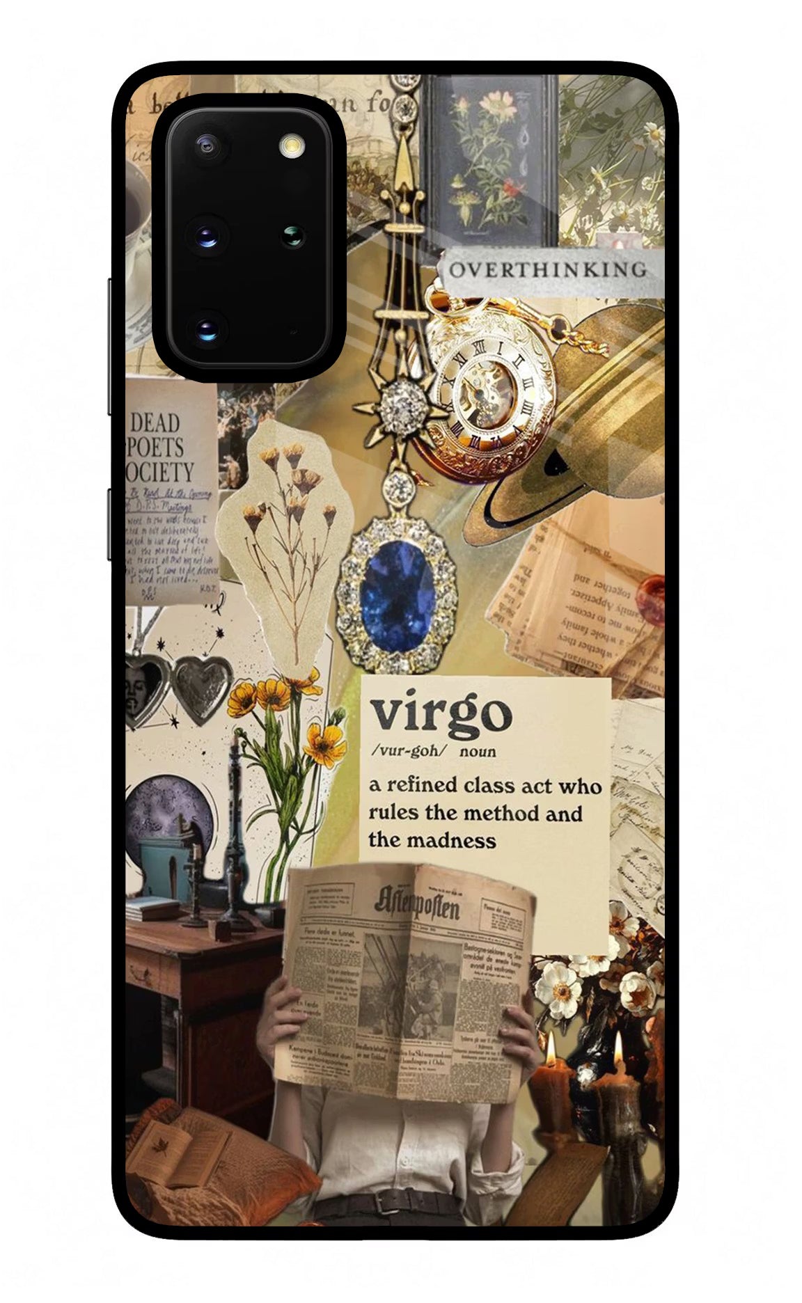 Virgo Zodiac Samsung S20 Plus Glass Case Back Cover by Casekaro