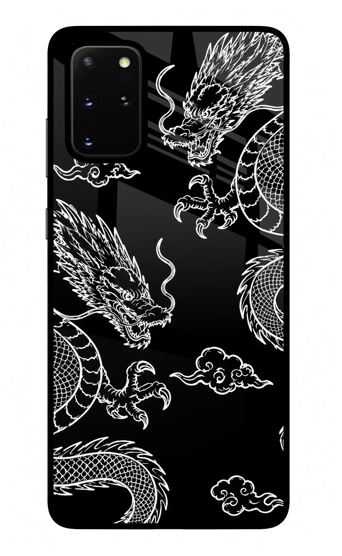 Twin Dragons Samsung S20 Plus Glass Case