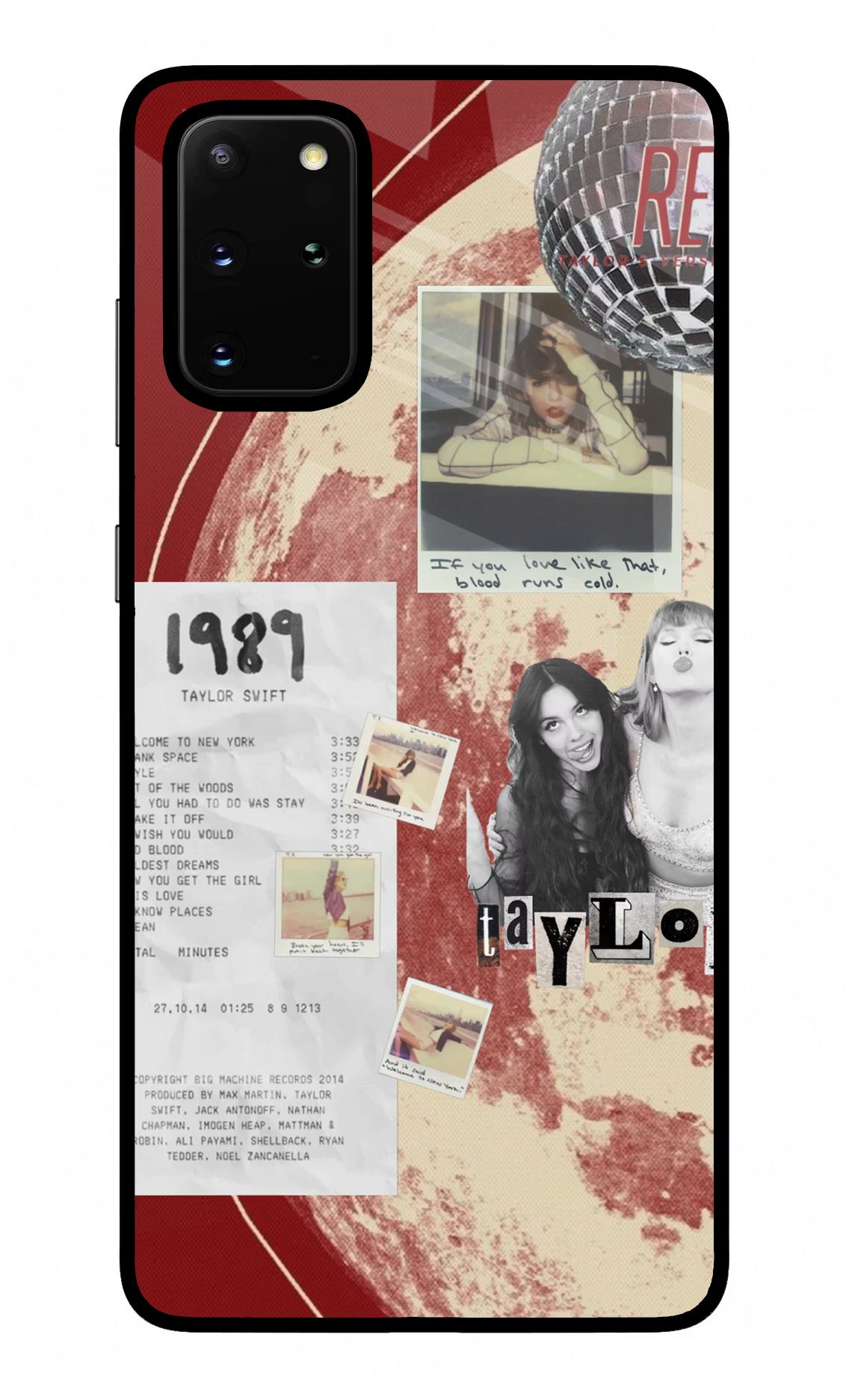 Taylor Swift Samsung S20 Plus Glass Case