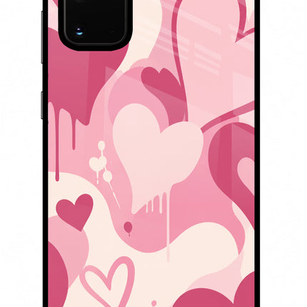 Hearty case Samsung S20 Plus Glass Case Back Cover by Casekaro