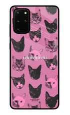 Pink Cats Samsung S20 Plus Glass Case