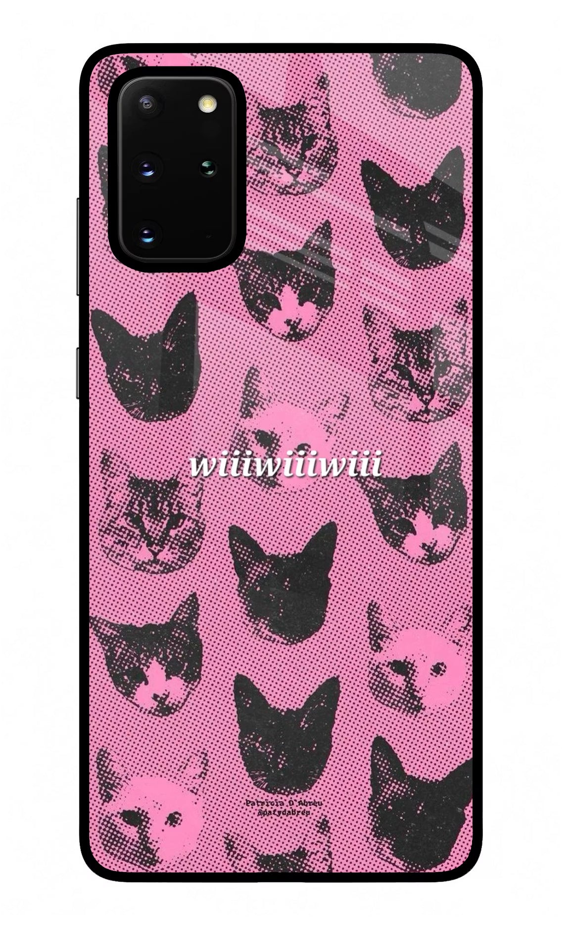 Pink Cats Samsung S20 Plus Glass Case Back Cover by Casekaro