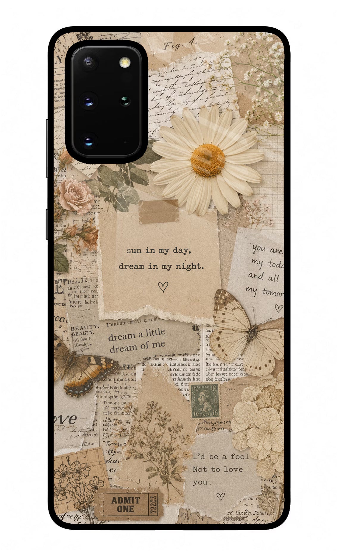 Vintage case Samsung S20 Plus Glass Case