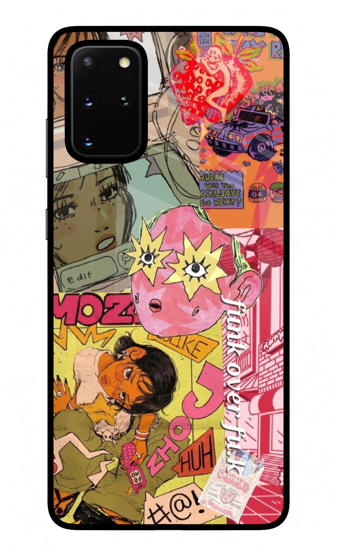 Funkover Samsung S20 Plus Glass Case Back Cover by Casekaro